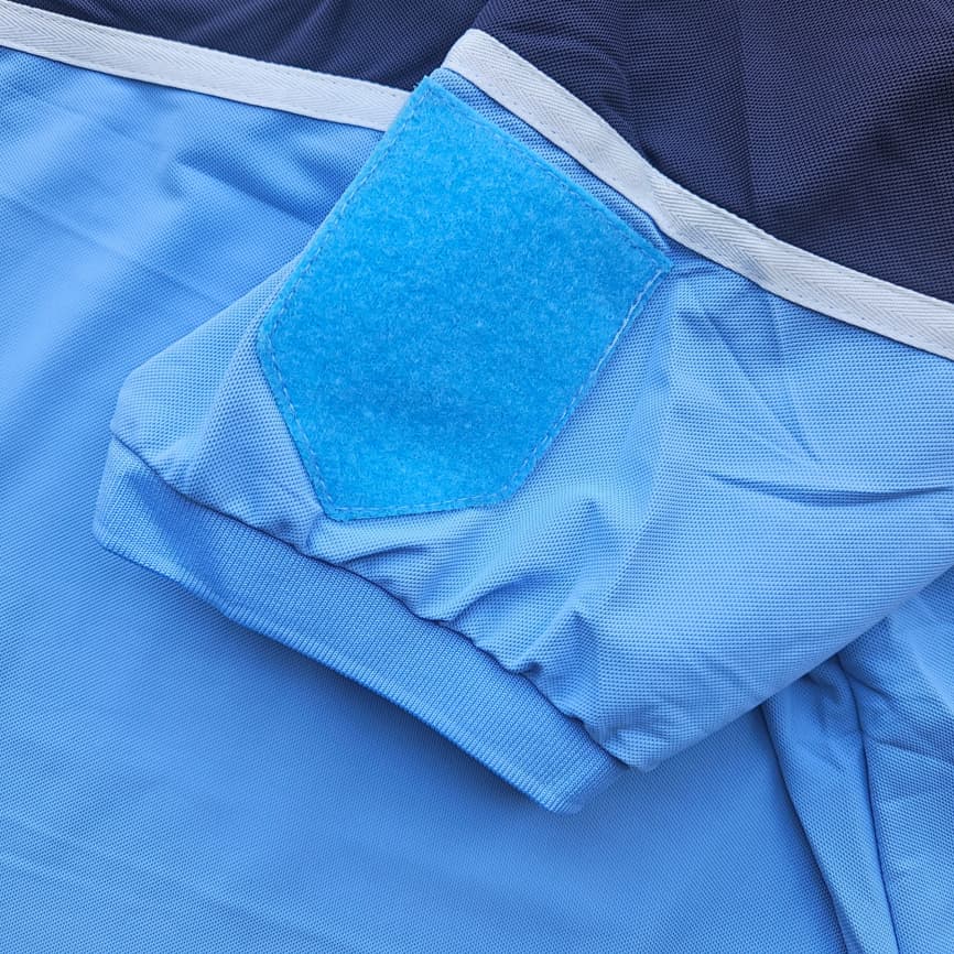 Polo bicolore à manches courtes -Bleu-ciel/Bleu-nuit GENDARMERIE NATIONALE