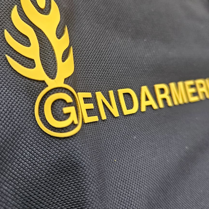 Polo noir à manches courtes – Gendarmerie Départementale et Mobile