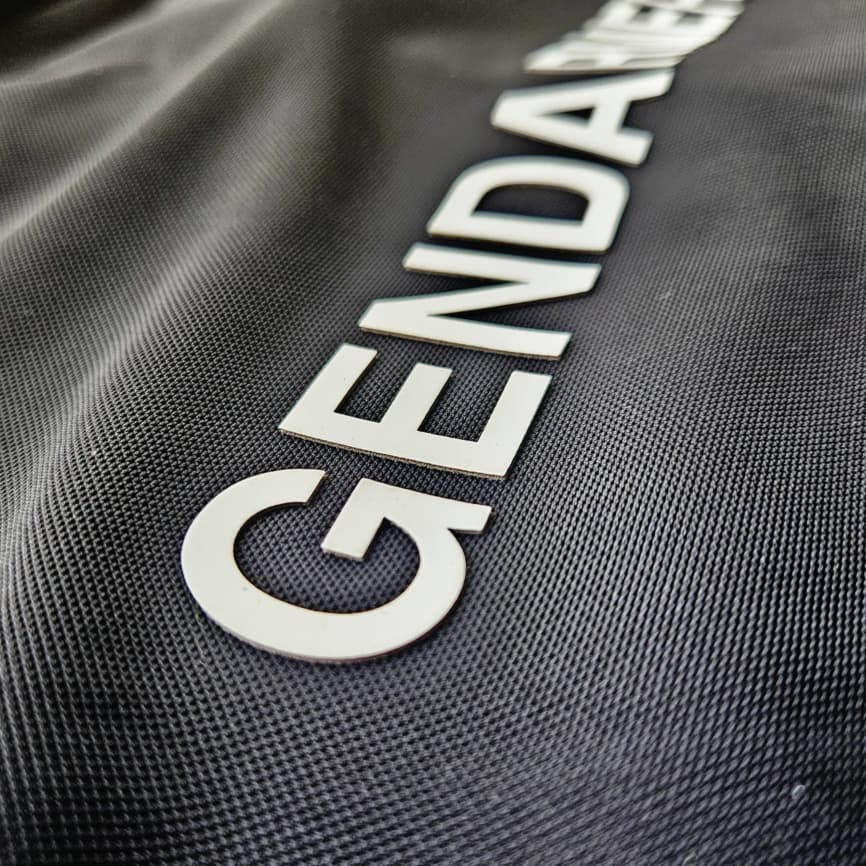 Polo noir à manches courtes – Gendarmerie Départementale et Mobile