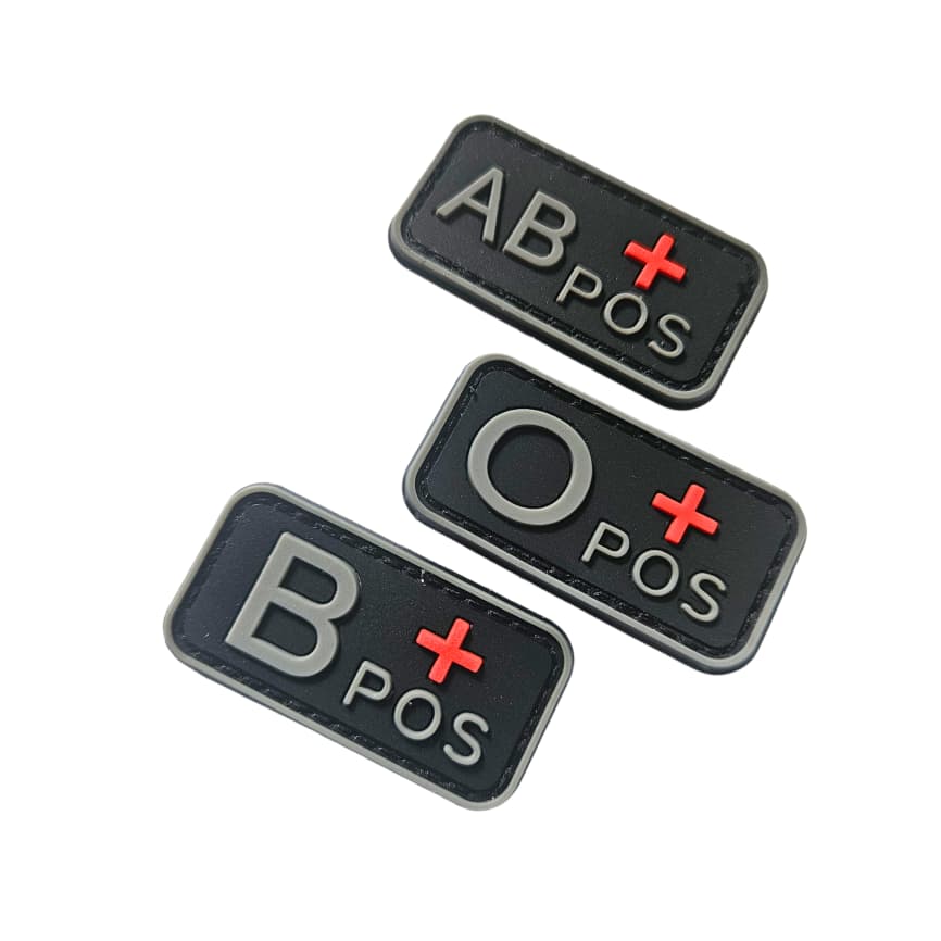 Patchs Groupe sanguin en PVC