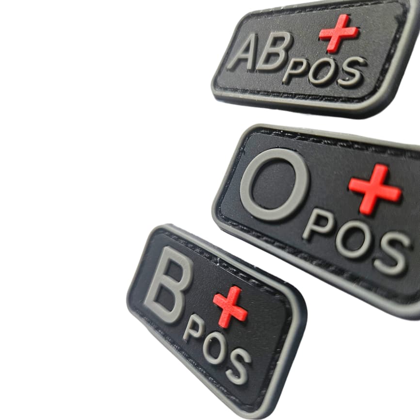 Patchs Groupe sanguin en PVC
