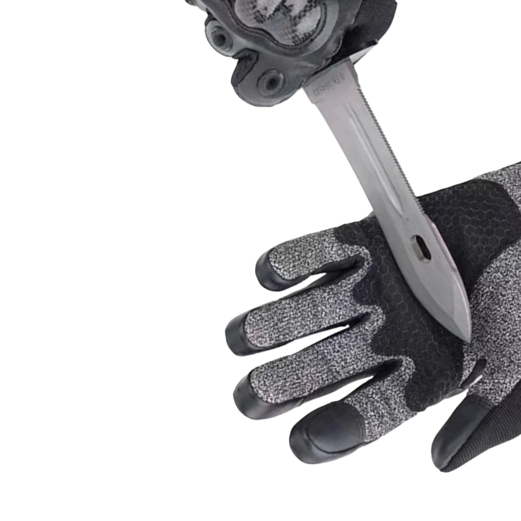 Gants tactiques renforcés fibre de carbone et cuir