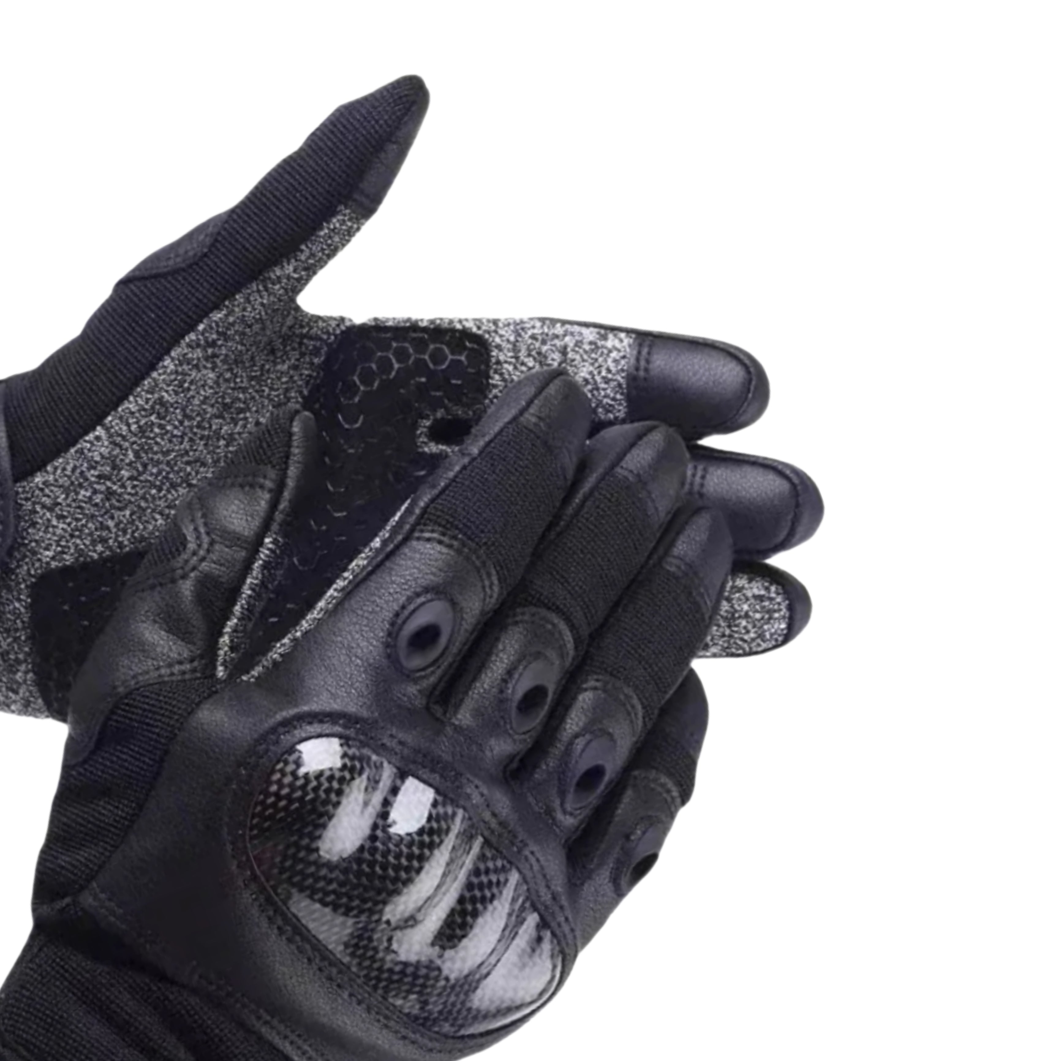 Gants tactiques renforcés fibre de carbone et cuir