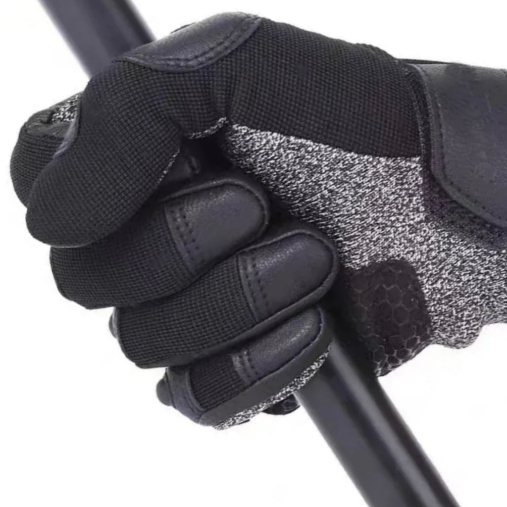 Gants tactiques renforcés fibre de carbone et cuir
