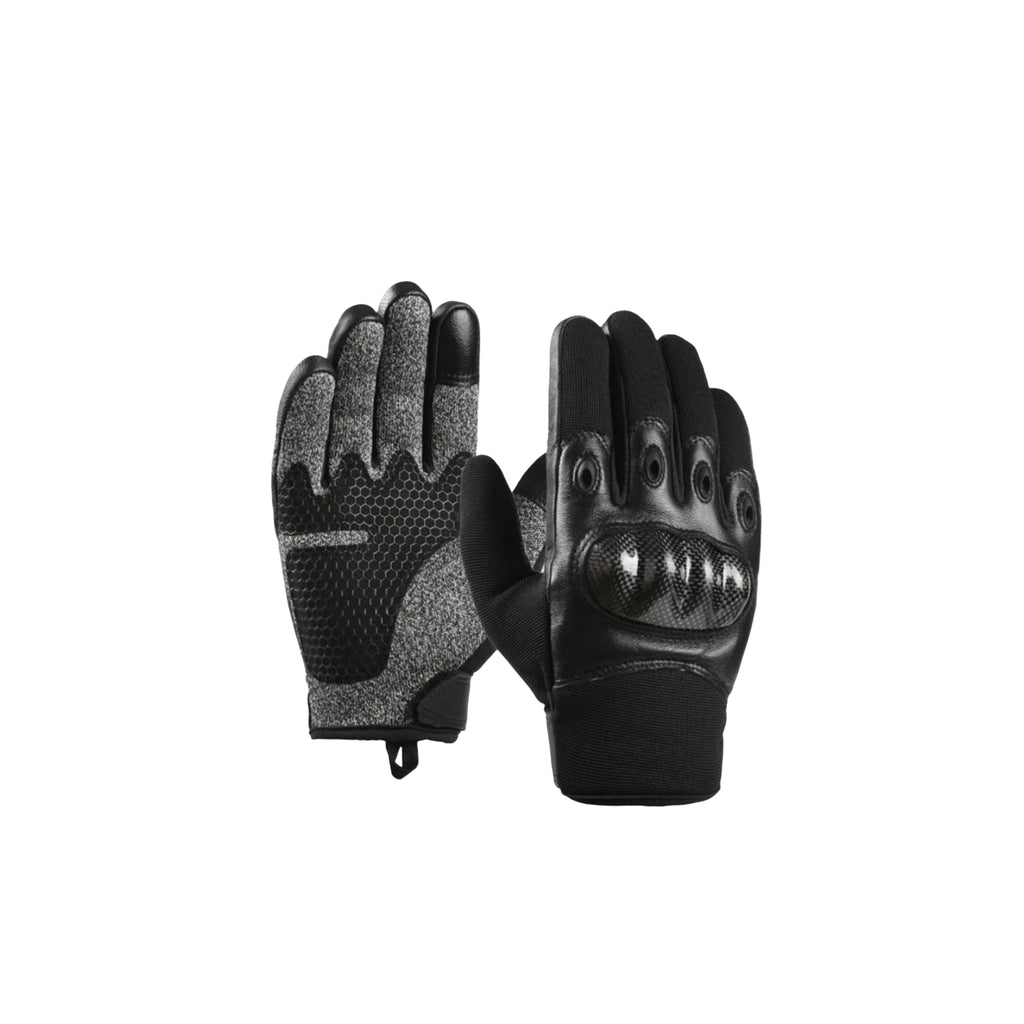 Gants tactiques renforcés fibre de carbone et cuir