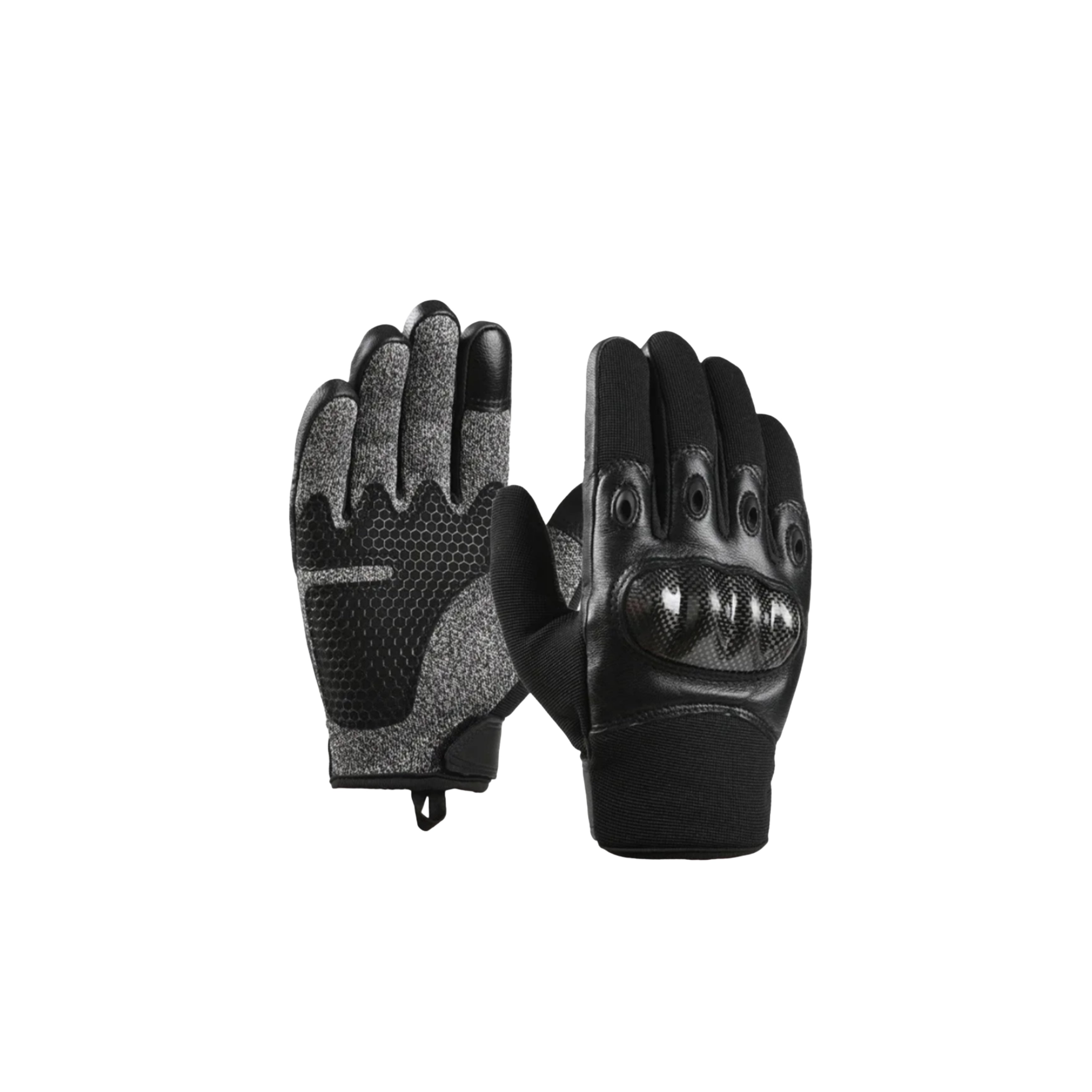 Gants tactiques renforcés fibre de carbone et cuir